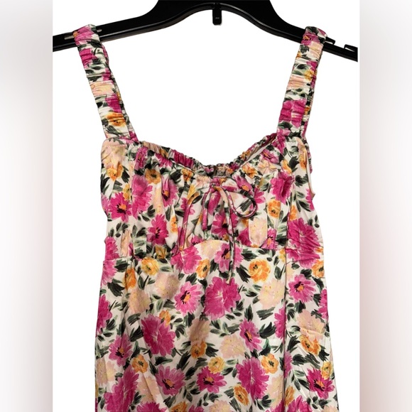 🌸 NWT! Micas Satin Floral Mini Dress - Picture 4 of 8